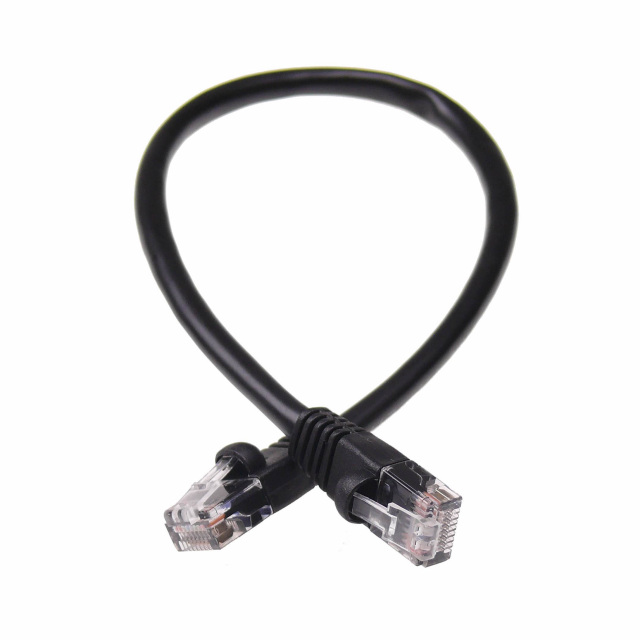 UTP NTW 100 Cat5e Snagless Unshielded RJ45 Ethernet Network Patch Cable Black 345-U5E-100BK
